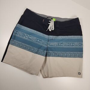 Quiksilver Men's 38W Waterman Collection  Board Shorts Blue Hawaiian