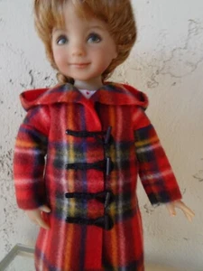 Scottish Tartan Toggle Dufflecoat with Hood fr Dianna Effner 13" Little Darling - Bild 1 von 9