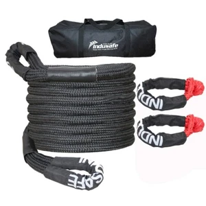 1" x 30' Kinetic Energy Recovery Rope Tow Strap Heavy Duty Snatch Rope W/Shackle - Bild 1 von 9