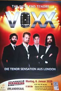 VOXX – THE WEST END TENORS 2020 GERMERING - orig.Konzert Plakat - Poster A1 xx