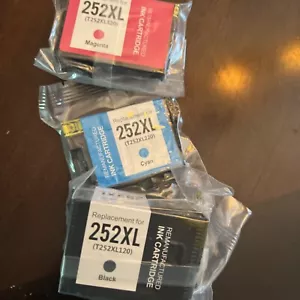 3 CARTUCCE INCHIOSTRO EPSON 252XL RICONDIZIONATE - Foto 1 di 2