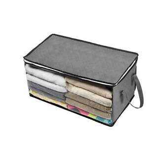 2 Pack Anti Dust Large Storage Bag Clothes Blanket Storage Sort Home Organizer