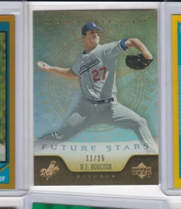 D.J. HOULTON '05 UPPER DECK MLB ARTIFACTS FUTURE STARS GOLD PARALLEL ROOKIE #/25 - Picture 1 of 24