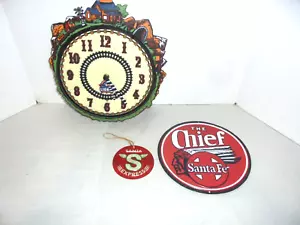 Lionel 100th Anniversary Train Clock and some tin signs - Picture 1 of 1