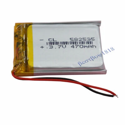XINJ Batería Li-po de polímero de 3,7 V 470 mAh paquete 582535 para GPS Bluetooth auriculares bolígrafo
