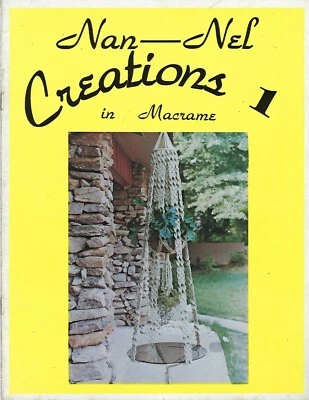 Nan-Nel Creazioni in Macramè Vol. 1 libretto artigianale vintage modelli appendiabiti piante - Immagine 1 di 4