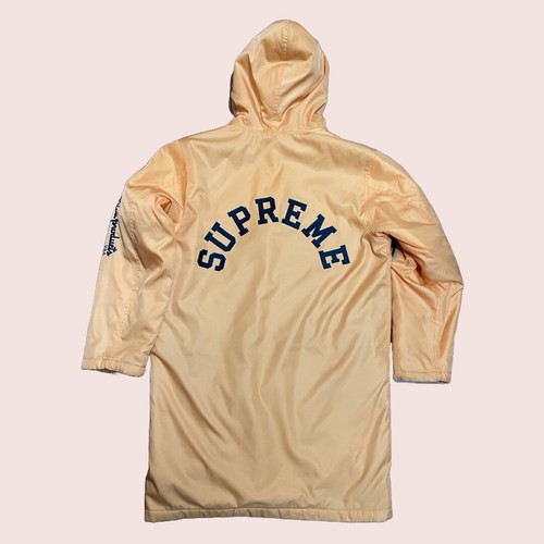 Supreme x Champion Parka Foderato in Pile Large (Arancione)
