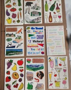 Mrs Grossman Scrapbook Sticker Sheet Lot 90 sheets Mixed Lot 8 - Picture 1 of 1