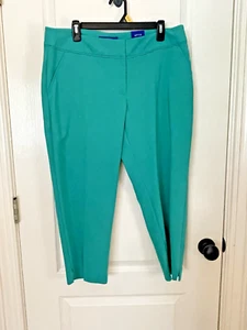 Apt 9 Ladies Capris Size 14 Green Mid-Rise Comfort Fit NWT - Picture 1 of 5