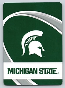 Tarjeta intercambiable Michigan State University Spartans Ten of Hearts Playing Card Sparty - Imagen 1 de 2