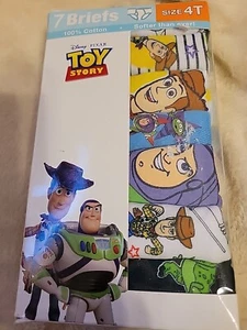 Disney. Pixar Toy Story  Boys Briefs  7 Pcs Age 4 Toddler  100% Cotton - Picture 1 of 5