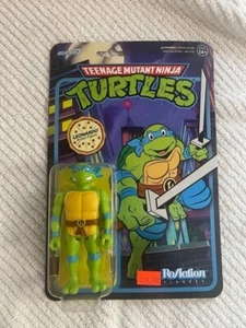 Super7 - Tortugas Ninja Adolescentes Mutantes - Reacción Wv 7 - Dibujos animados Leonardo TMNT - Imagen 1 de 3