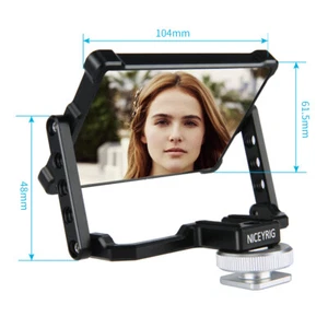 Niceyrig DSLR Camera Adjustable Flip Screen Mirror Mobile Phone Selfie Vedio DIY - Photo 1/8