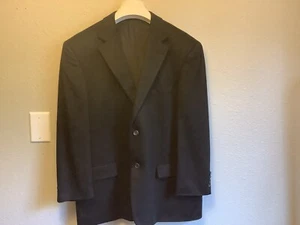 Loro Piana Cashmere Blazer Mens Black  2 Button Brushed Arnold Brant Canada - Picture 1 of 5