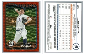 2024 TOPPS ORANGE 108/299 CRACKLE FOIL 605 KENTA MAEDA TIGERS - Picture 1 of 1