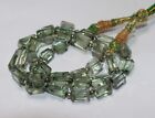AAA Natural Faceted Green Amethyst Tumbled  6x15mm 8 Inch Long