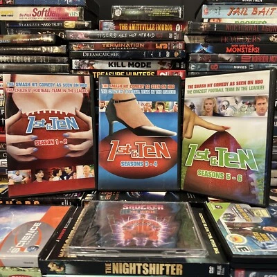 1st and Ten 2003 DVDs Seasons 1-6 HBO TV Sports Comedy 1984-91 Shannon Tweed Foto 1 de 4