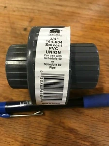BK Products 164-604 Gray Schedule 80-NSF PVC Solvent Union 3/4 in. - Picture 1 of 1