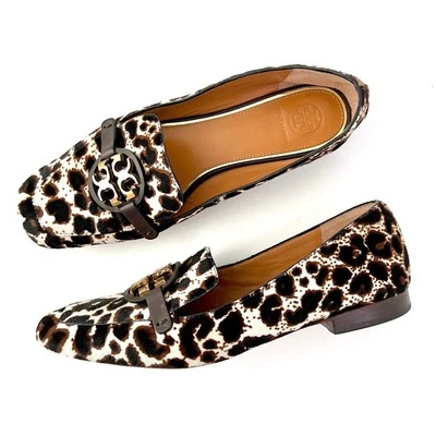 TORY BURCH | Mocasín plano de piel de leopardo Metal Miller 15 mm 7,5 Foto 1 de 4