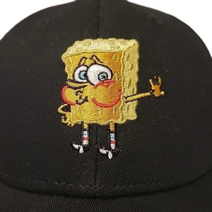 NICKELODEON SPONGEBOB SQUAREPANTS ADJUSTABLE BASEBALL CAP ADULT HAT Mom Dad Kids - Picture 1 of 10