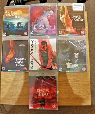 7 Arrow Video Blu Ray Japanese Exploitation movies - Image 1 of 2