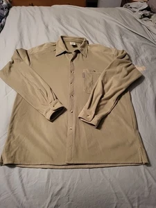Camisa De Colección Para Hombre Años 90 Patagonia Polar Bronceado Abotonada Grande Hecha en Jordania - Imagen 1 de 14