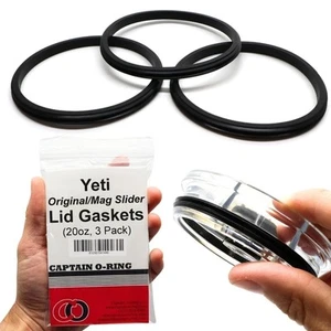 Juntas de sellado de tapa Yeti para tazas de vaso Magslider y Rambler originales (paquete de 3) - Imagen 1 de 7