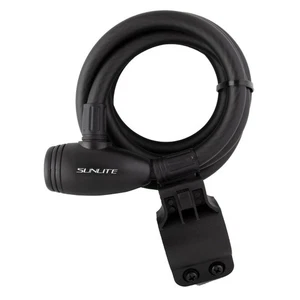 Sunlite Integrated Key Cable Lock w/Bracket, 12mm x 6 ft. - Picture 1 of 2