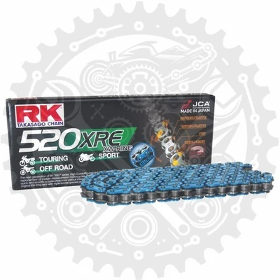 Nueva cadena RK XW anillo azul 520 XRE 110 520/110 1 pieza para Kymco Venox 250 2002-2010 Foto 1 de 4