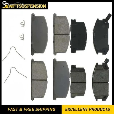 Front Rear Brake Pad Set for 1985 1986 1987 1988 1989 Toyota MR2 1.6L - Imagem 1 de 4