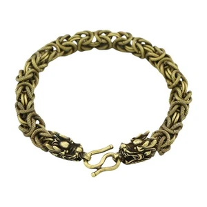 Vintage Bronze Dragon Head Bracelet For Fashionable And Stylish Individuals - Zdjęcie 1 z 8