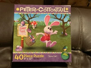 Peter Cottontail 40-teiliges Puzzle neu im Karton "Bunny Trail" - Bild 1 von 8