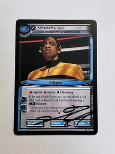 Autographed 2nd edition Star Trek ccg - Revised Tuvok (Tim Russ) - Picture 1 of 1