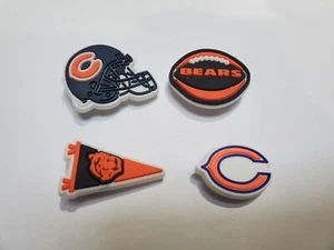 Chicago Bears Football Team Sports Charm For Crocs Shoe Charms - 4 Pieces - Picture 1 of 2