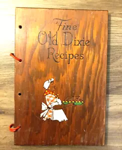 Vintage feine alte Dixie Rezepte südliches Kochbuch Holzabdeckungen 322 Rezepte - Bild 1 von 14