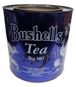 Vintage Bushells Tea 3kg Blue Tin - Picture 1 of 1