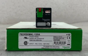 NEW SCHNEIDER 782XBXM4L-120A POWER RELAY 15A 120VAC COIL SOLD INDIVIDUALLY - Picture 1 of 8