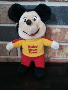 Knickerbocker Mickey Mouse Power Plush Toy 8" 1981 Applause
