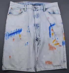 Pantalones de mezclilla Levi's 569 2017 pintados ligeramente lavados 100 % algodón talla 34 (MSR 35x11) - Imagen 1 de 8