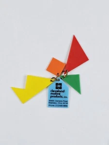 Square Me Puzzle Keychain Retro Advertisment Promo Cleveland Motive Products Vtg - Picture 1 of 5