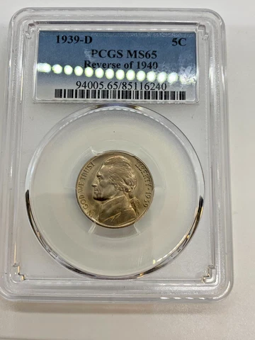 1939-D PCGS MS65 Reverse of 1940 Jefferson Nickel 5C Cover