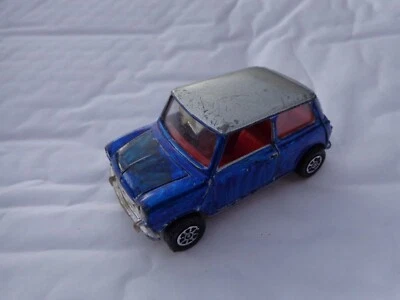 CORGI CLASSICS 1/36 MINI COOPER CUSTOM BLUE + SILVER REPAINT CODE 3 DIECAST CAR - Image 1 of 2