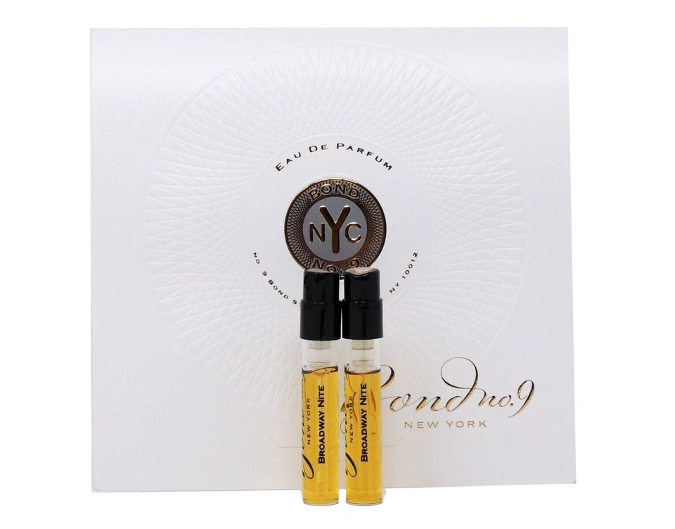BOND Nº 9 BROADWAY NITE 1,7 ml 0,057 oz x 2 viales de muestra de spray de perfume Foto 1 de 1