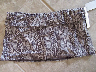 Kenneth Cole 8 Brown Design Swimsuit Skirt w/Bikini Bottoms NWT CUTE! - Image 1 of 4