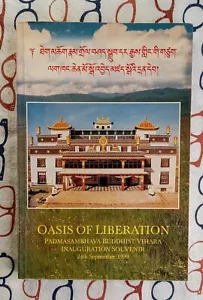 Libro de recuerdo de inauguración budista Padmasambhava Vihara 1999 tapa dura India - Imagen 1 de 6
