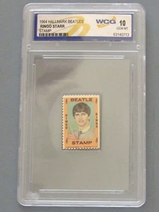 1964 PUNZE BEATLES RINGO STARR BRIEFMARKE WCG 10 GEM-MT 63140713 (B05) CG - Bild 1 von 3