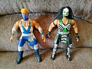 GLACIER & MORTIS FIGURE LOT CUSTOM WCW WRESTLING RARE COLLECTIBLE TOYS - Picture 1 of 9