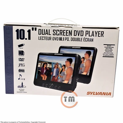 Sylvania SDVD1082 10.1" Dual Screen Portable DVD Media Player ™ - Image 1 of 4