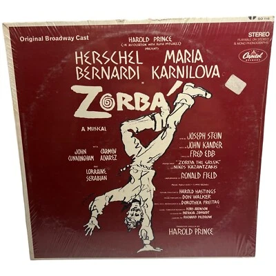 ZORBA - Original Broadway Cast Vinyl LP 1969 Capitol Records SO118 - NEW SEALED - Image 1 of 4