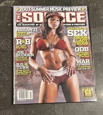 The SOURCE Magazine July 2003 Issue #166 Ashanti Old Dirty Bastard Sean Paul - Image 1 of 4